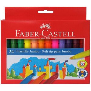 Faber-Castell Tuscher - Jumbo - 24 Stk - Multifarvet - Faber-Castell - Onesize - Tusch