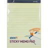 Stick'N Memo Pad Blok   25x17 Cm   Linjeret