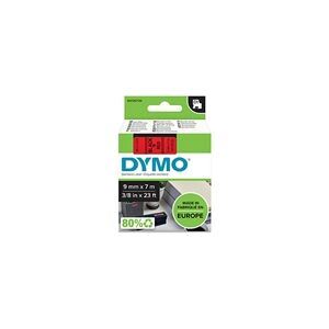 Dymo 40917 (S0720720) cinta plástica negro sobre rojo 9mm