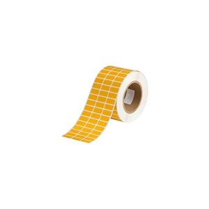 Brady THT-5-423-10-YL etiqueta de poliéster amarillo brillante 25,40 x 12,70 mm