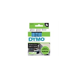 Dymo 40916 (S0720710) cinta plástica negro sobre azul 9mm