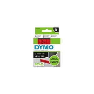 Dymo 45017 (S0720570) cinta plástica negro sobre rojo 12mm