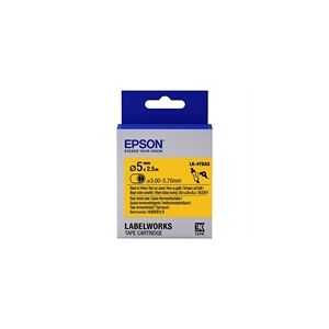 Epson LK-4YBA5 Cinta termoretráctil negro sobre amarillo 5mm (C53S654906)