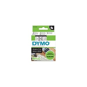 Dymo 43613 (S0720780) cinta poliéster texto negro sobre blanco 6mm