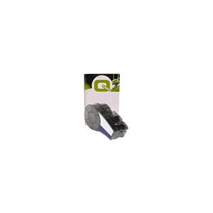 Q-Nomic M21-187-C-342 Tubo termorretráctil de cinta negro sobre blanco, 8,51 mm x 2,10 m