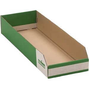 kaiserkraft Caja de cartón para estanterías, de una capa y plegable, UE 50 unid., LxAxH 600x200x100 mm