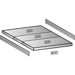 kaiserkraft Balda para estantería ensamblable industrial, anchura de balda 800 mm, profundidad 800 mm