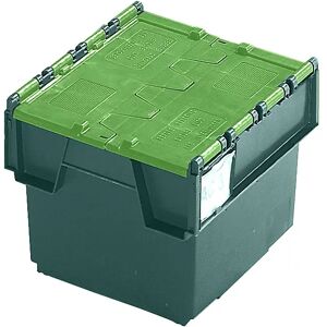 kaiserkraft Recipiente apilable reutilizable KAIMAN, capacidad 20 l, L x A x H 400 x 300 x 252 mm, verde, a partir de 10 unid.