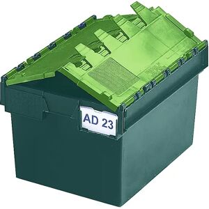 kaiserkraft Recipiente apilable reutilizable KAIMAN, capacidad 54 l, L x A x H 600 x 400 x 320 mm, verde