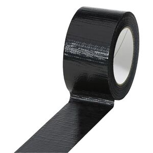 kaiserkraft Cinta de tejido, en diferentes colores, UE 18 rollos, negro, anchura de cinta 50 mm