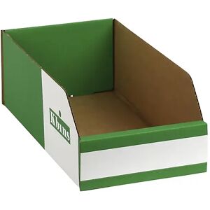 kaiserkraft Caja de cartón para estanterías, UE 50 unidades, LxAxH 300x150x100 mm