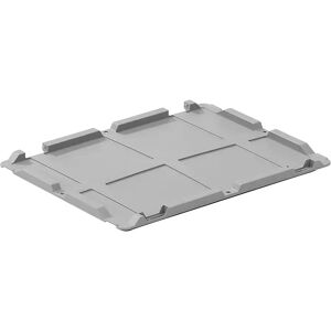 kaiserkraft Tapa de bisagra, para recipientes euronorma, L x A 400 x 300 mm, UE 2 unid.