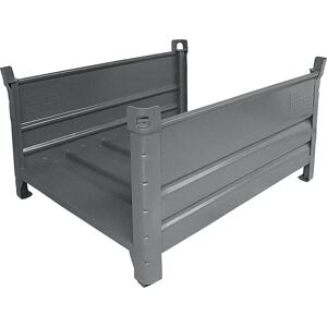 Heson Bastidor para objetos largos, con 2 paredes longitudinales, L x A 1200 x 1000 mm, gris RAL 7005, a partir de 5 unidades