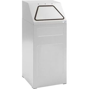 kaiserkraft Recipiente de reciclaje, capacidad 65 l, A x H x P 400 x 960 x 380 mm, chapa de acero, gris RAL 7035