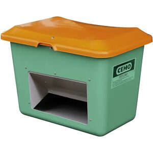 CEMO Recipiente para graneles de PFV, capacidad 200 l, con abertura de extracción, recipiente verde