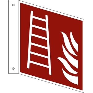 kaiserkraft Señal de protección contra incendios, escalera, UE 10 unid., aluminio, rótulo proyectado, 150 x 150 mm