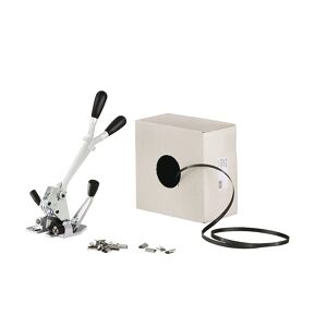 kaiserkraft Juego de flejado, cinta de PP, aparato tensor y precintador, cinta en caja dispensadora, precintos, anchura de cinta 16 mm