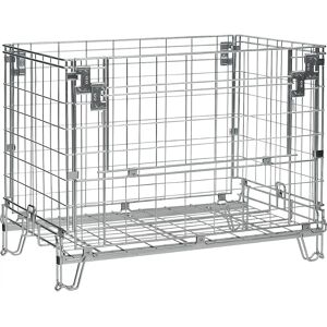 kaiserkraft Caja de rejilla plegable, L x A 1200 x 800 mm, altura útil 975 mm, altura de apilado 1125 mm