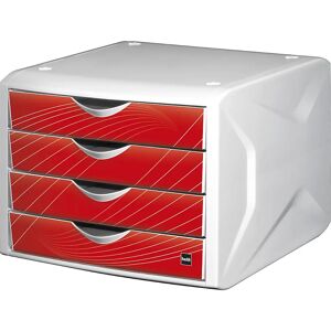 helit Cajonera, H x A x P 212 x 262 x 330 mm, UE 5 unid., diseño de cajones red rook