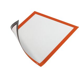 DURABLE Marco informativo DURAFRAME® MAGNETIC, magnético, para DIN A4, naranja, UE 10 unid.