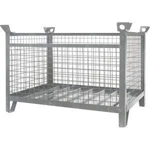 Eichinger Caja apilable de rejilla, L x A x H 1000 x 800 x 750 mm, galvanizado