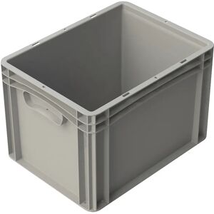 kaiserkraft Caja rígida, gris, L x A x H 400 x 300 x 270 mm, asas cerradas, UE 5 unid.