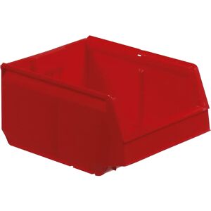 kaiserkraft Caja visualizable de polipropileno, L x A x H 300 x 230 x 150 mm, UE 12 unidades, rojo