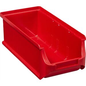 kaiserkraft Caja visualizable, L x A x H 215 x 100 x 75 mm, UE 20 unid., rojo