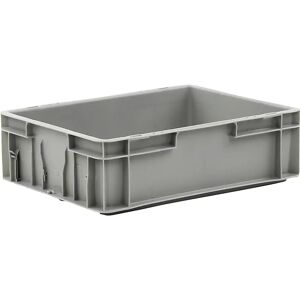 kaiserkraft Euro-recipiente apilable, capacidad 10 l, L x A x H 400 x 300 x 120 mm, PP, gris