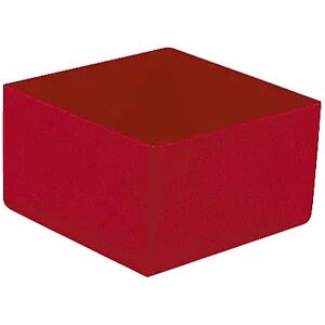 kaiserkraft Caja insertable, altura 63 mm, rojo, LxA 108x108 mm, UE 50 unidades