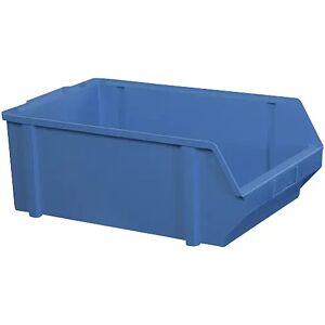 kaiserkraft Caja visualizable de poliestireno, longitud 500 mm, A x H 303 x 180 mm, UE 5 unid., azul