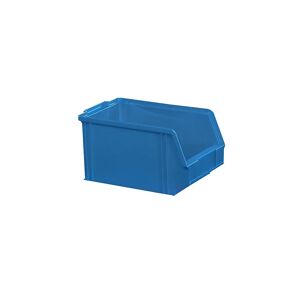 kaiserkraft Caja visualizable de poliestireno, longitud 230 mm, A x H 146 x 130 mm, UE 60 unid., azul