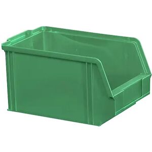 kaiserkraft Caja visualizable de poliestireno, longitud 230 mm, A x H 146 x 130 mm, UE 60 unid., verde