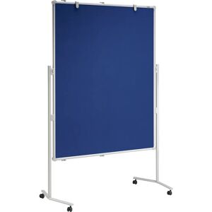 MAUL Panel para conferencias pro, superficie textil, azul, A x H 1200 x 1500 mm