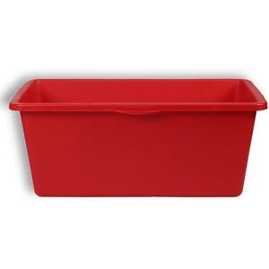 kaiserkraft Cubeta de plástico, capacidad 90 l, 640 x 350 mm, rojo, UE 3 unid.