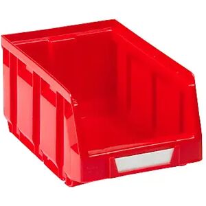 kaiserkraft Caja visualizable de polietileno, L x A x H 167 x 105 x 82 mm, rojo, UE 48 unid.