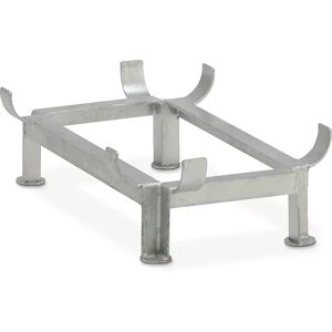 CEMO Bastidor de patas de acero, galvanizado, para L x A 873 x 572 mm, capacidad 200 litros