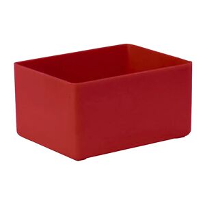 kaiserkraft Caja para insertar en cajones, L x A x H 106 x 80 x 54 mm, UE 16 unidades, rojo