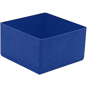 kaiserkraft Caja insertable, altura 63 mm, azul, LxA 108x108 mm, UE 50 unidades