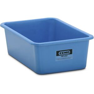 CEMO Recipiente grande de PFV, capacidad 100 l, L x A x H 872 x 571 x 284 mm, azul