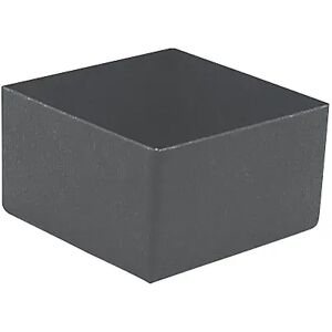 kaiserkraft Caja insertable, altura 63 mm, gris, LxA 108x108 mm, UE 50 unidades