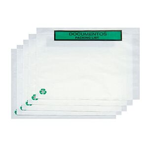 Agoer - Paquete de 24 sobres de plástico A5 – Sobres de plástico  transparente de polietileno con cierre de botón, carpetas de plástico  transparente