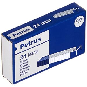 Petrus 24 23/6 grapa cobreada para gruesos hasta 30 hojas