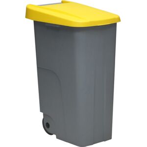 Denox Contenedor  Reciclo 110L Tapa cerrada amarillo