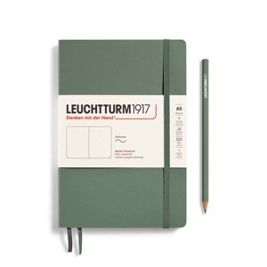 Leuchtturm Libreta  A5 tapa blanda liso oliva