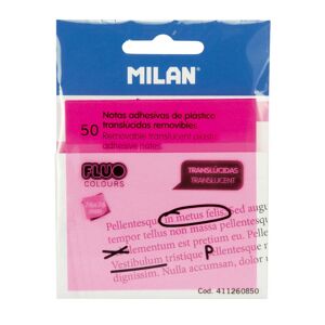 MILAN Blog Notas Adhesivas  Rosa Fluo