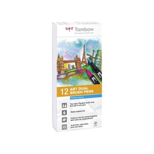 Tombow Rotuladores  Dual Brush primarios 12 colores