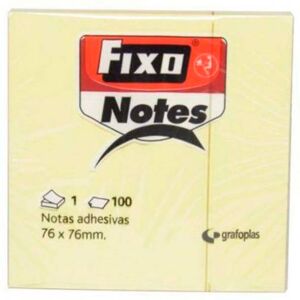 Fixo Notas adhesivas  76x76mm amarillo 100 hojas