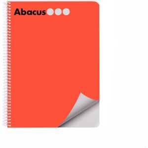 Escolofi Libreta espiral Abacus A5 80 hojas liso rojo