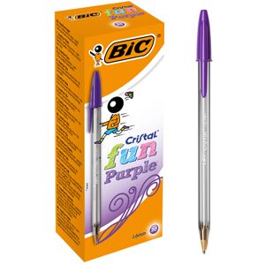 Bic Bolígrafo  Cristal Fun lila 20u